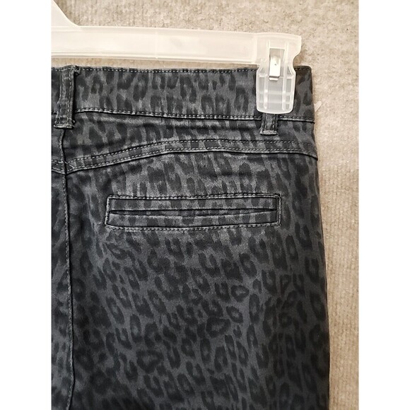 Democracy Ab Solution Pants Womens 6 Gray Animal Print Slimming Stretch - Picture 7 of 10